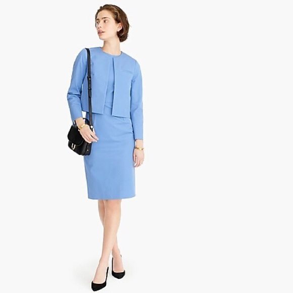 J Crew Cropped Collarless Jacket - Picture 5 of 5